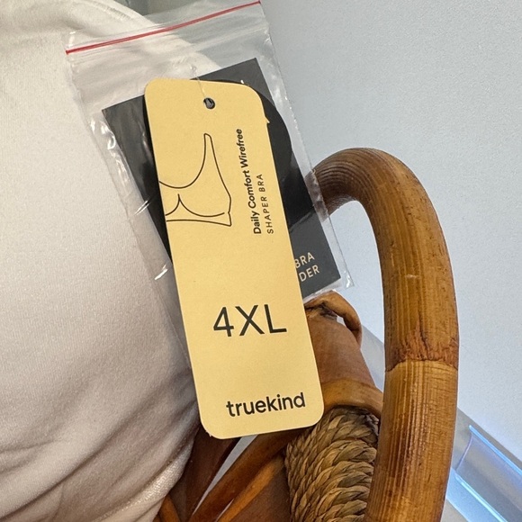 Truekind White Bra Women 4XL with Extender - Picture 3 of 8